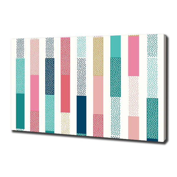 Canvas wall art Colorful stripes