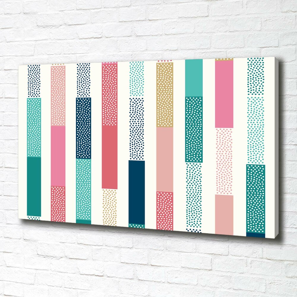 Canvas wall art Colorful stripes