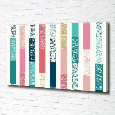 Canvas wall art Colorful stripes