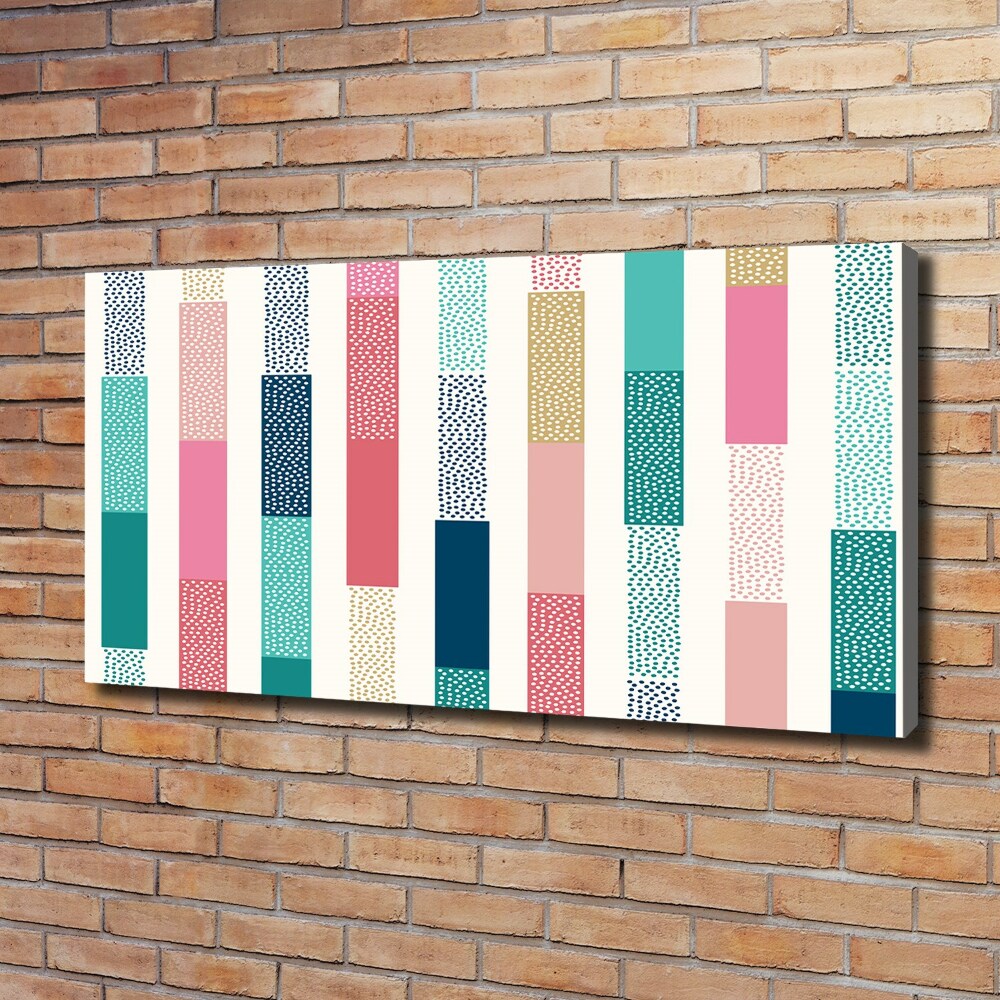 Canvas wall art Colorful stripes