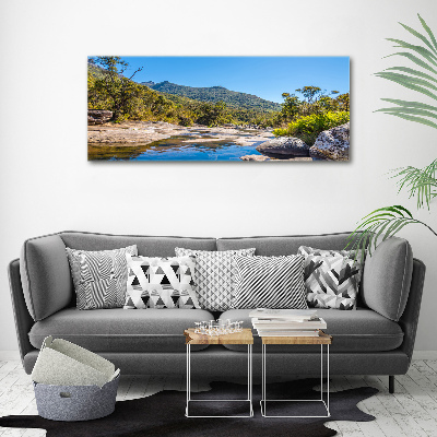 Canvas wall art River in the forest