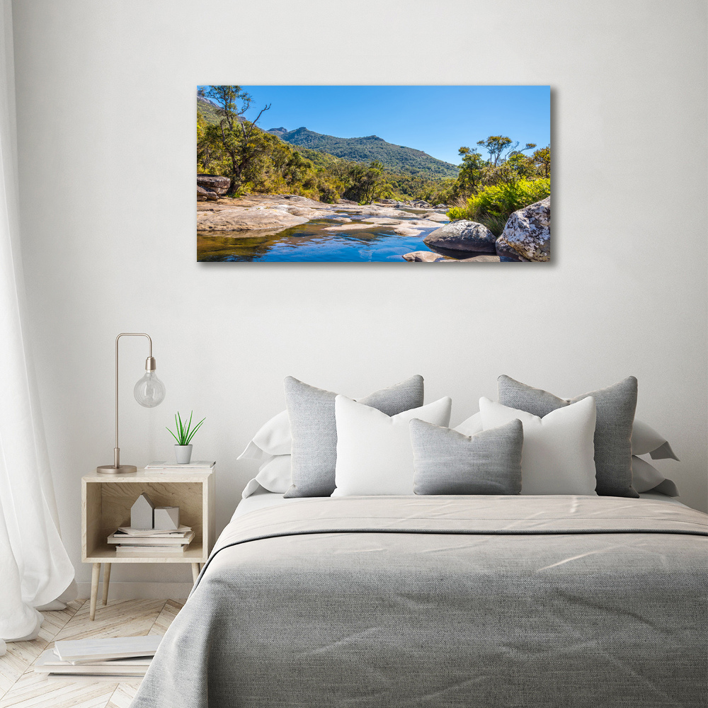 Canvas wall art River in the forest