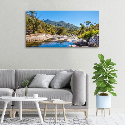 Canvas wall art River in the forest