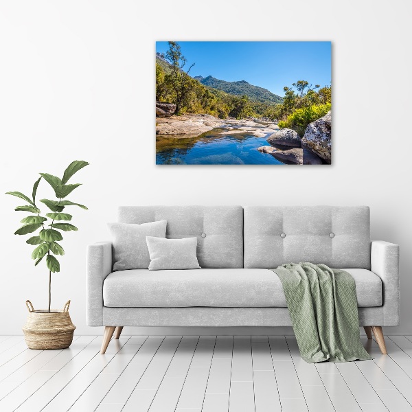 Canvas wall art River in the forest