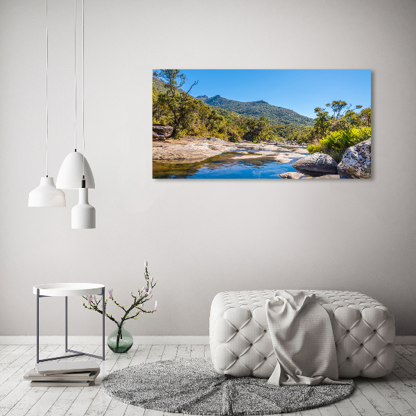 Canvas wall art River in the forest