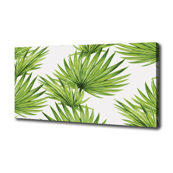 Canvas wall art Tropical leaves