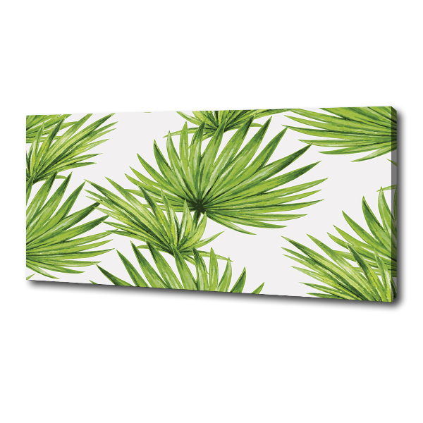 Canvas wall art Tropical leaves