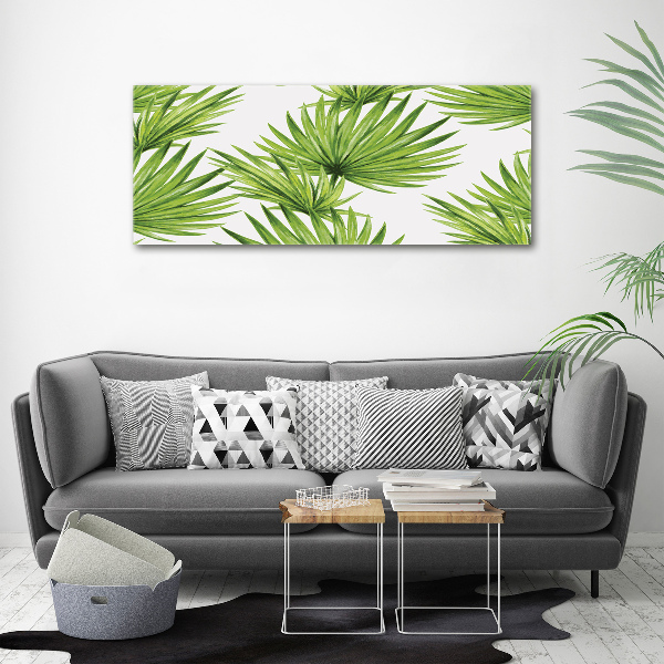 Canvas wall art Tropical leaves