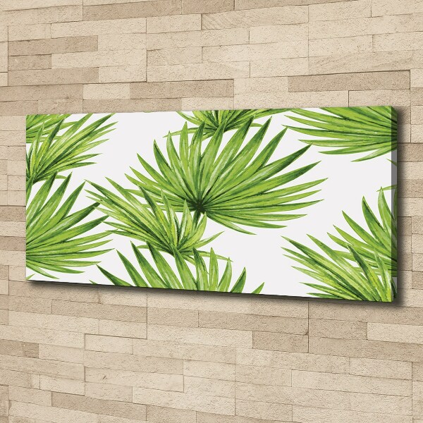 Canvas wall art Tropical leaves