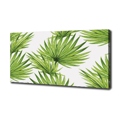 Canvas wall art Tropical leaves