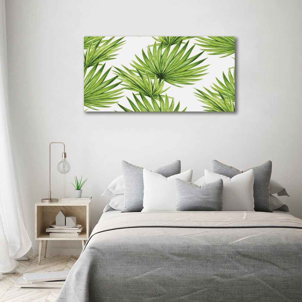 Canvas wall art Tropical leaves