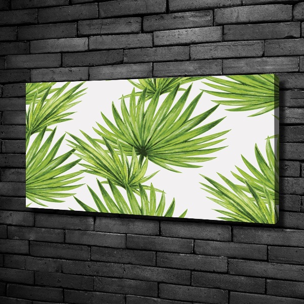 Canvas wall art Tropical leaves