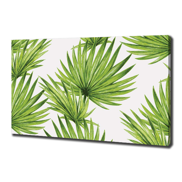 Canvas wall art Tropical leaves