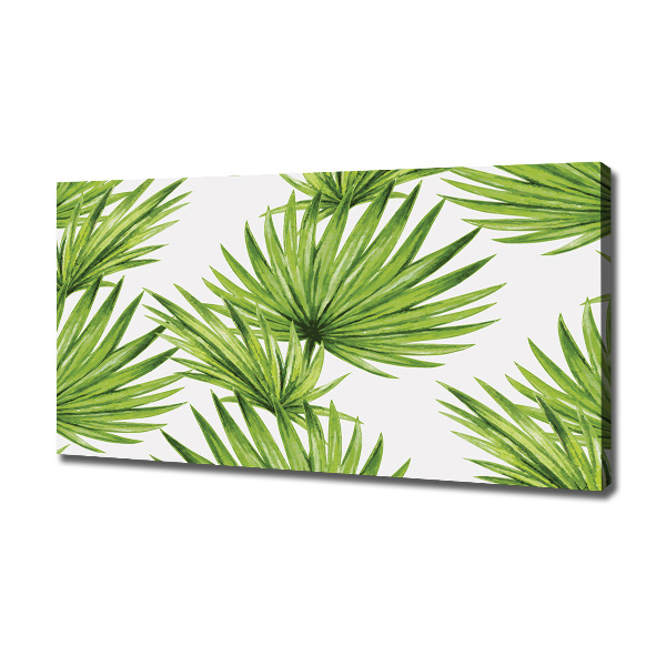 Canvas wall art Tropical leaves