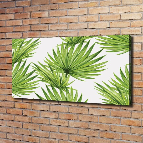 Canvas wall art Tropical leaves