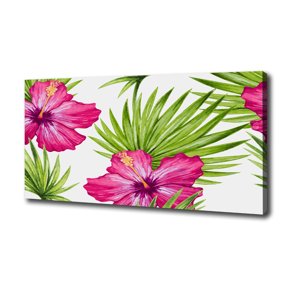 Canvas wall art Hawaiian flowers