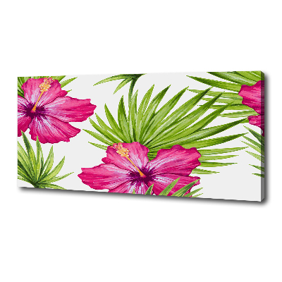 Canvas wall art Hawaiian flowers