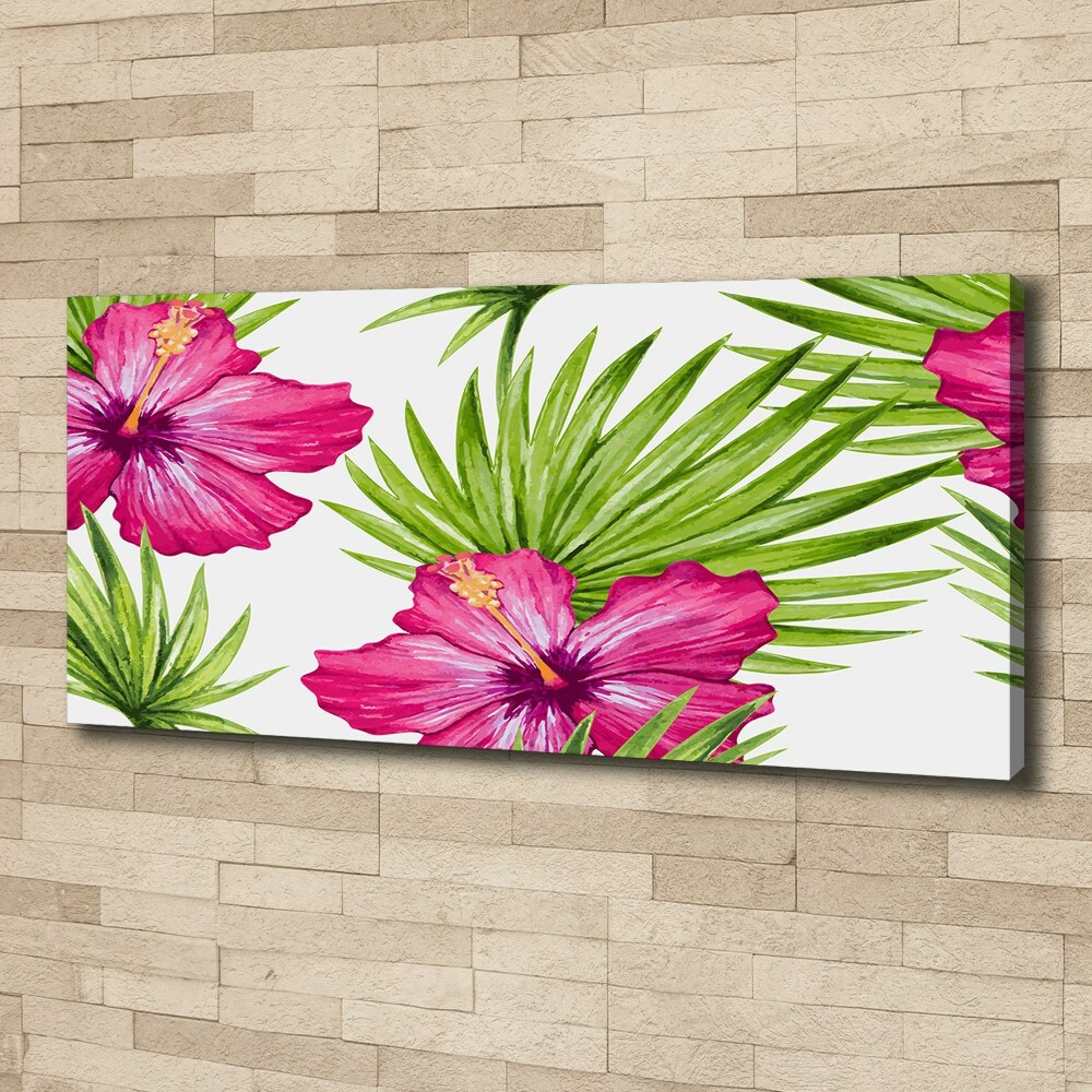 Canvas wall art Hawaiian flowers