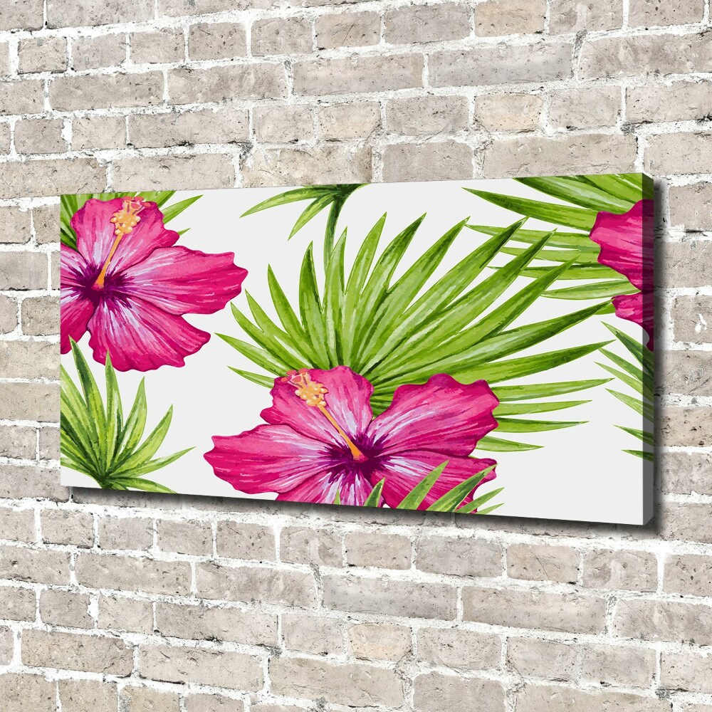 Canvas wall art Hawaiian flowers