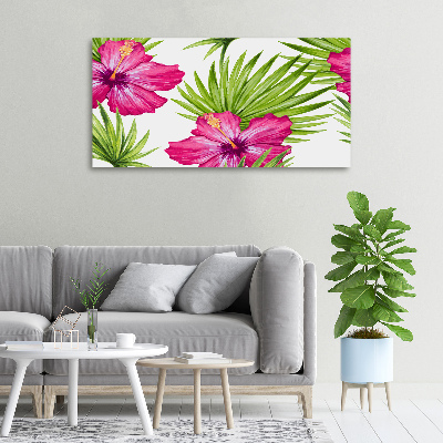 Canvas wall art Hawaiian flowers