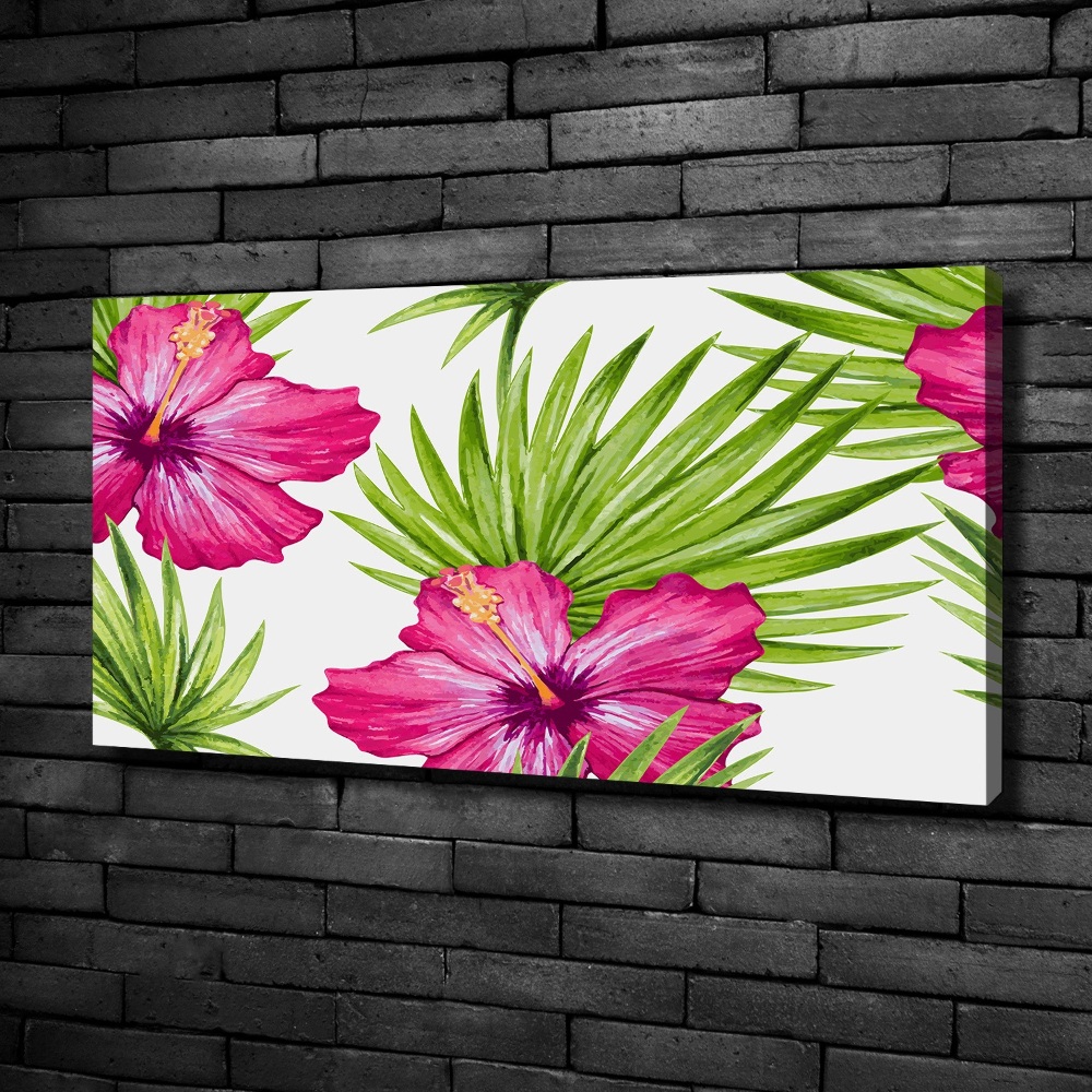 Canvas wall art Hawaiian flowers