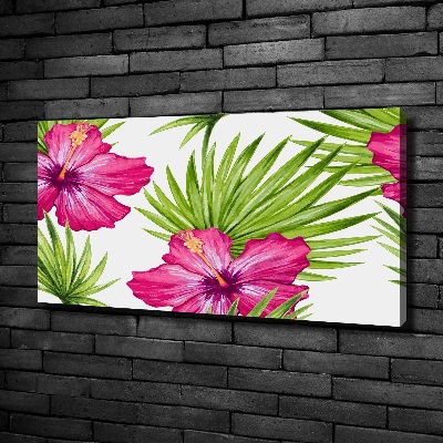 Canvas wall art Hawaiian flowers