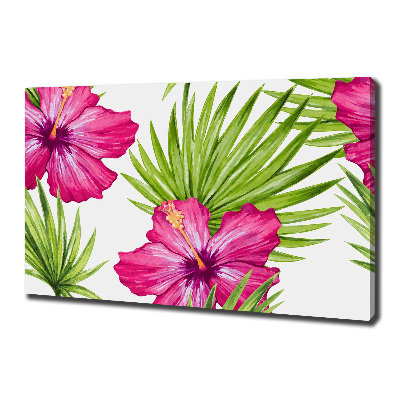 Canvas wall art Hawaiian flowers