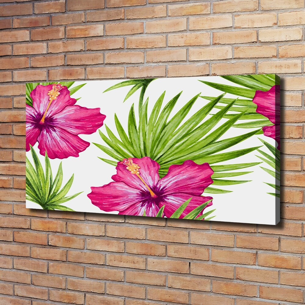 Canvas wall art Hawaiian flowers