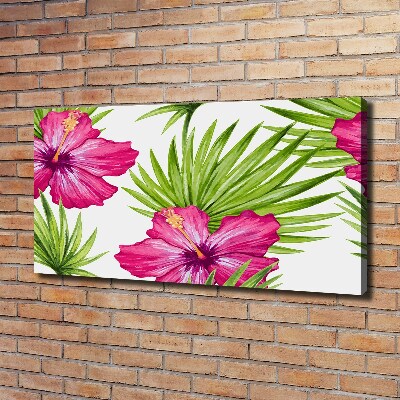 Canvas wall art Hawaiian flowers