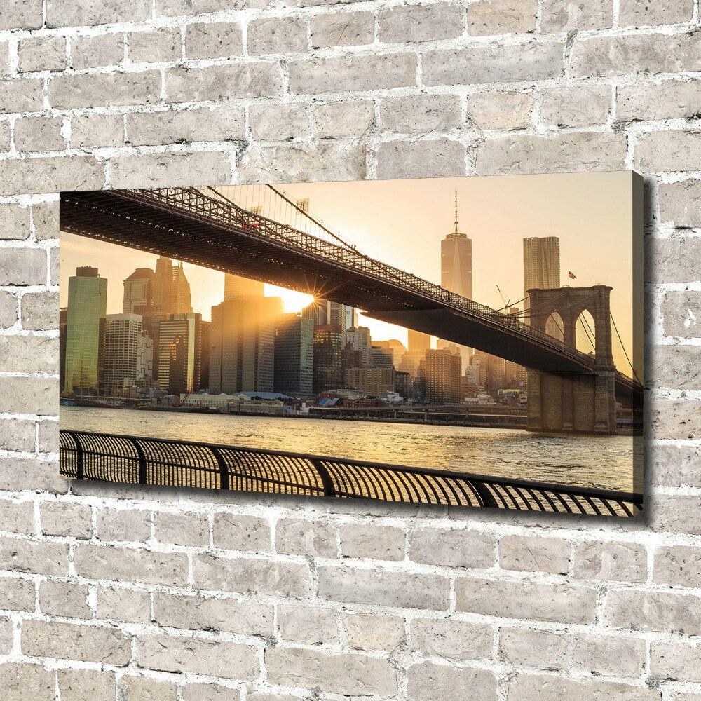 Canvas wall art Brooklyni bridge