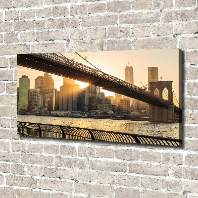 Canvas wall art Brooklyni bridge