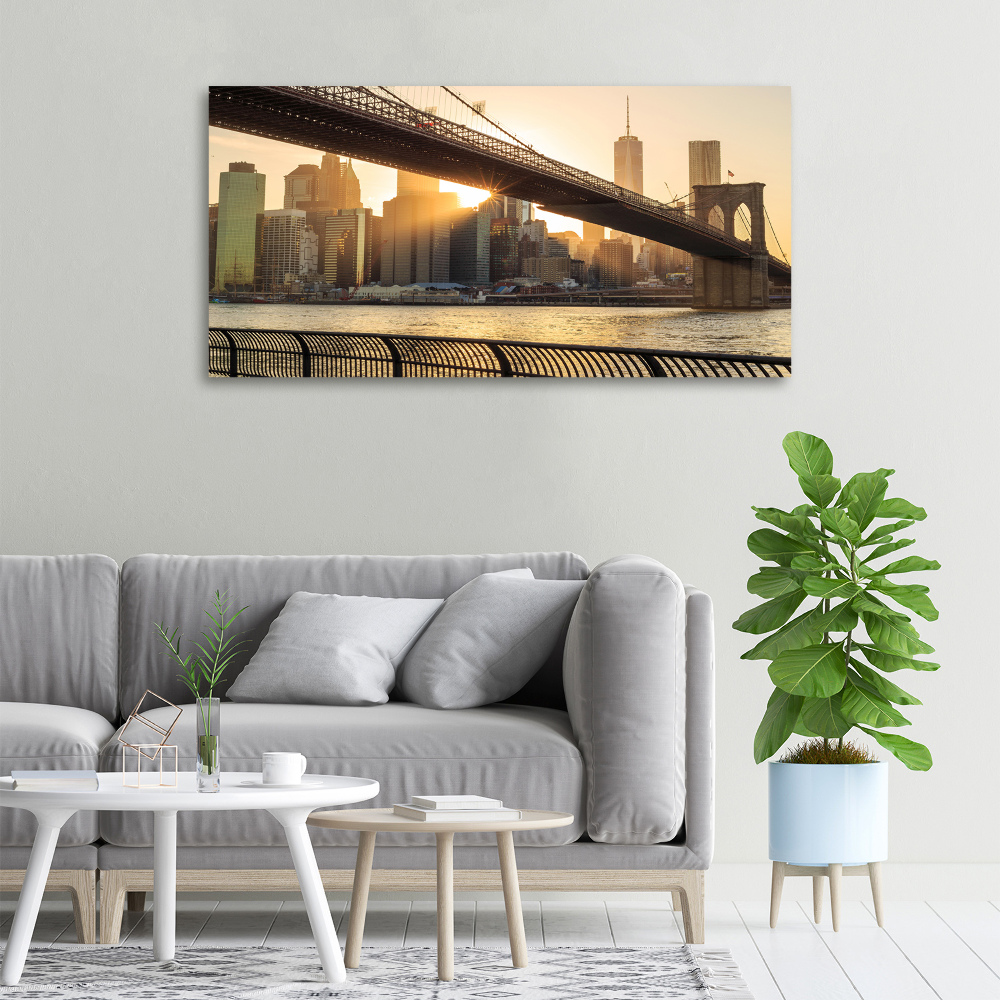 Canvas wall art Brooklyni bridge