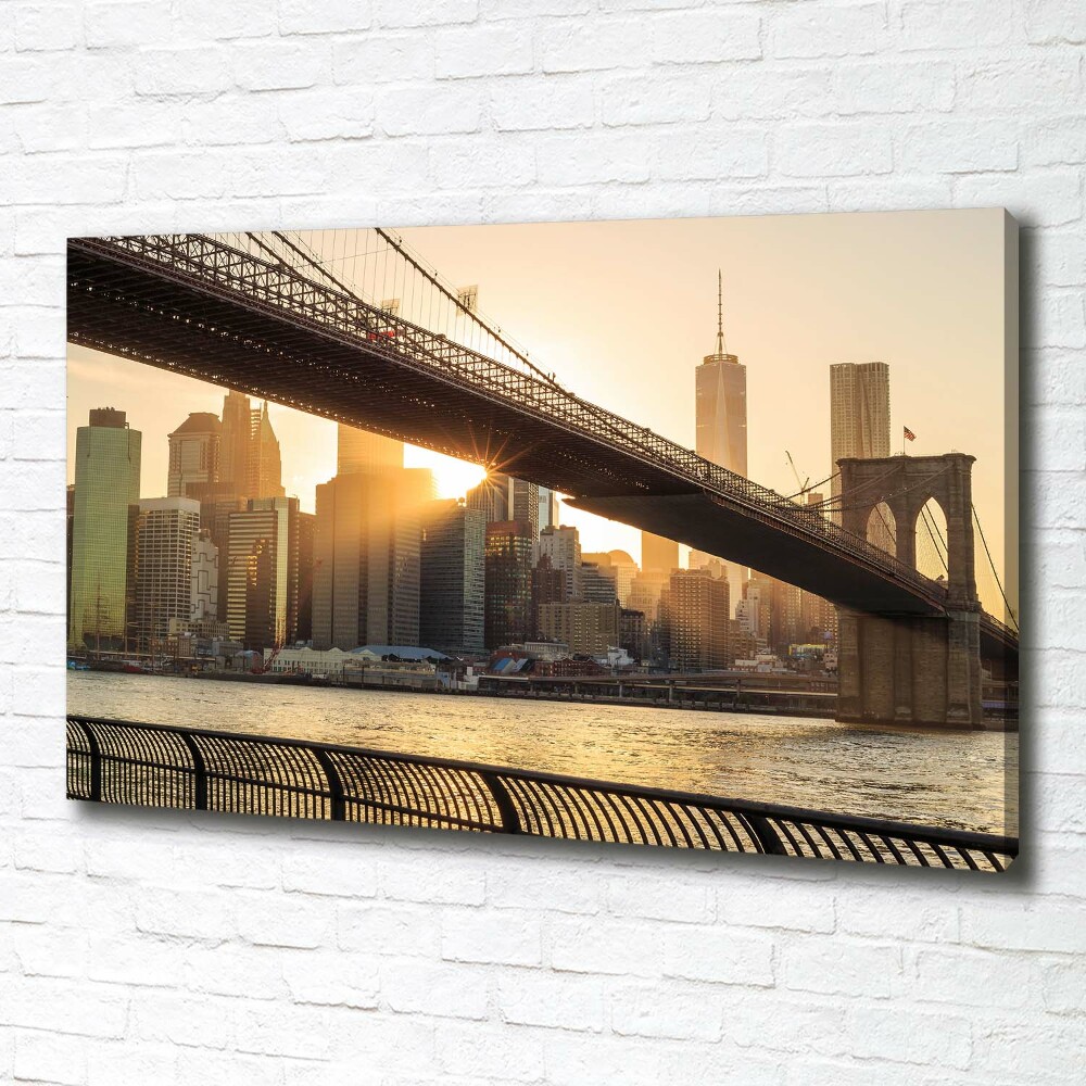 Canvas wall art Brooklyni bridge