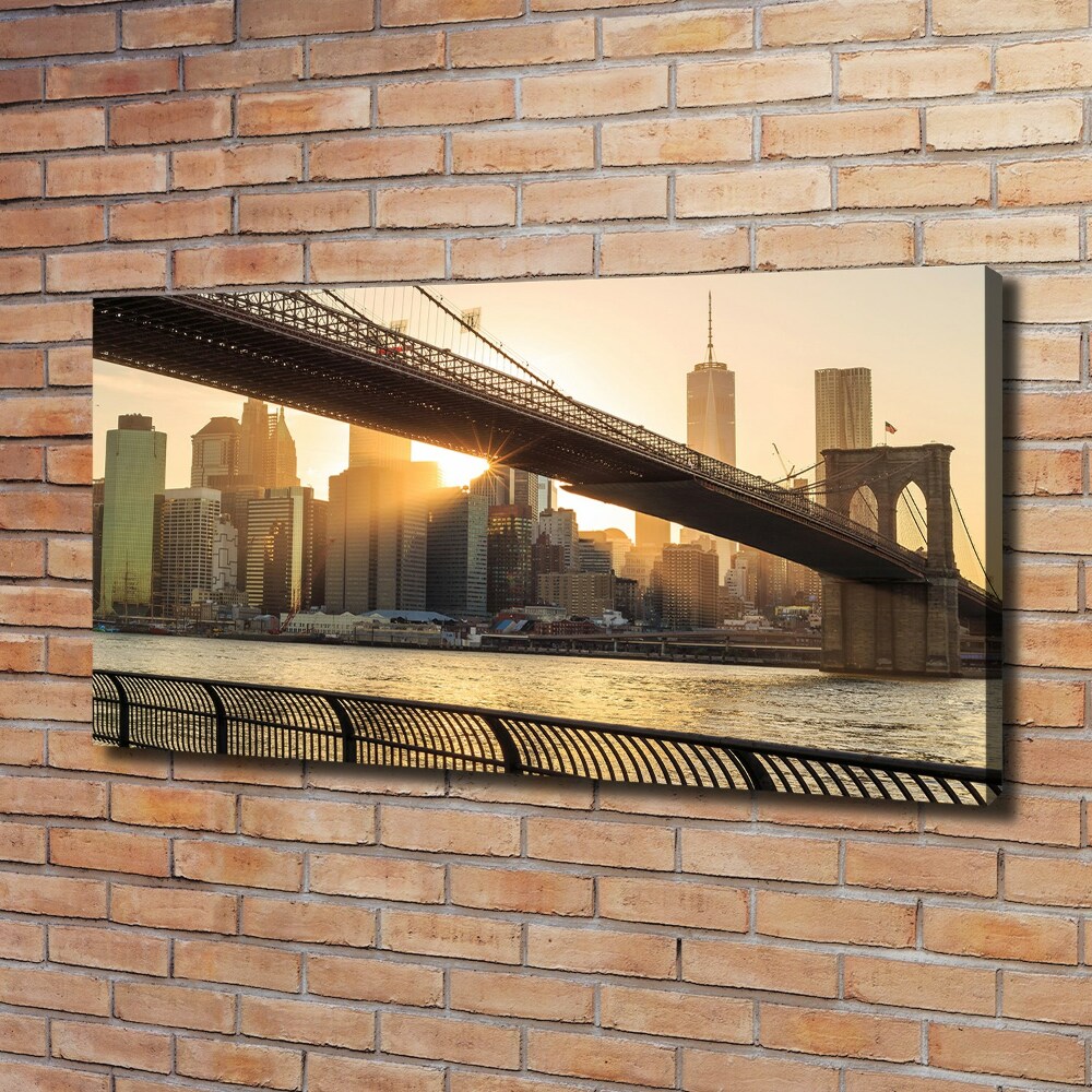 Canvas wall art Brooklyni bridge