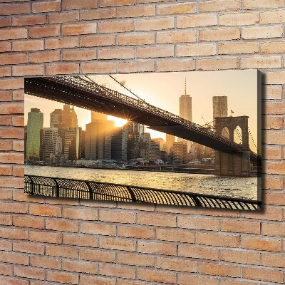 Canvas wall art Brooklyni bridge