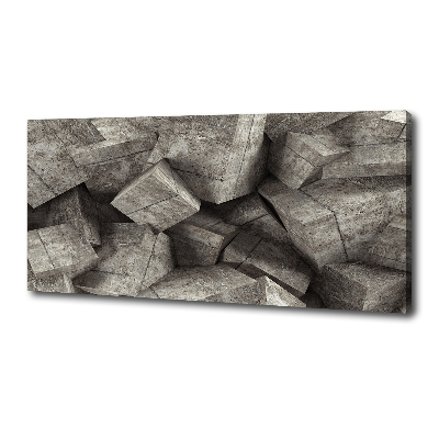 Canvas wall art Concrete cubes