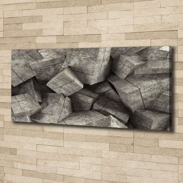 Canvas wall art Concrete cubes