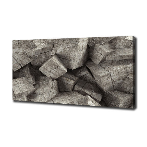 Canvas wall art Concrete cubes