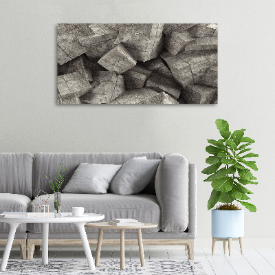 Canvas wall art Concrete cubes