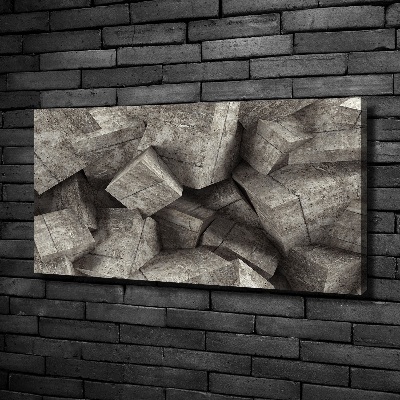 Canvas wall art Concrete cubes