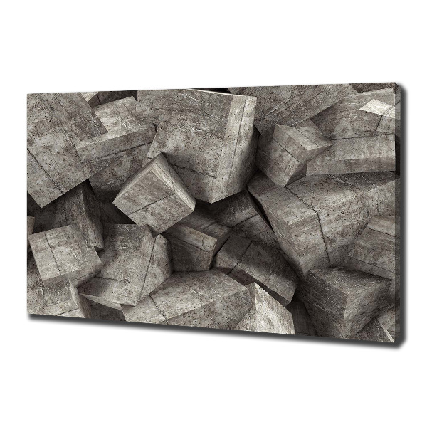 Canvas wall art Concrete cubes