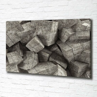 Canvas wall art Concrete cubes