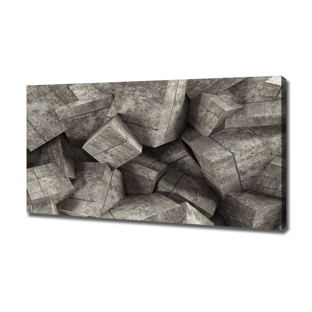 Canvas wall art Concrete cubes