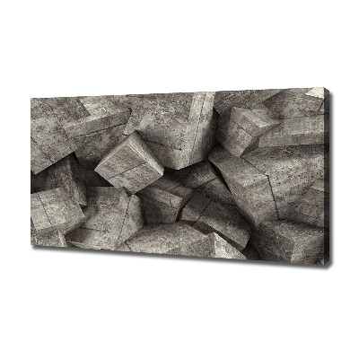 Canvas wall art Concrete cubes