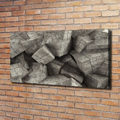 Canvas wall art Concrete cubes