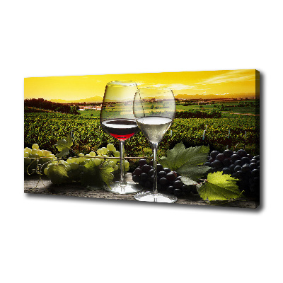 Canvas wall art Wine and grapes