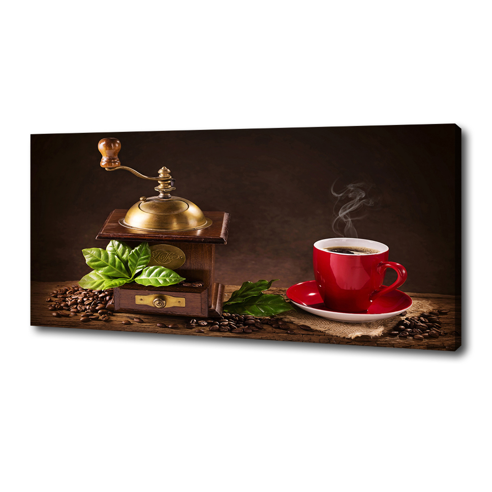 Canvas wall art Coffee and grinder