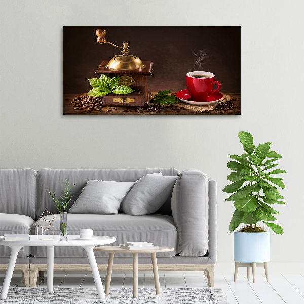 Canvas wall art Coffee and grinder