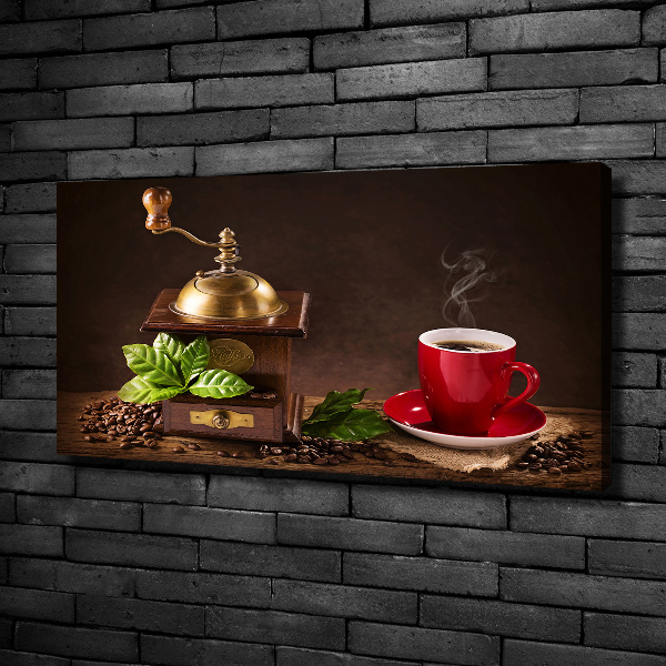 Canvas wall art Coffee and grinder