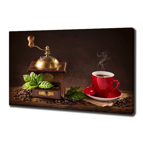 Canvas wall art Coffee and grinder